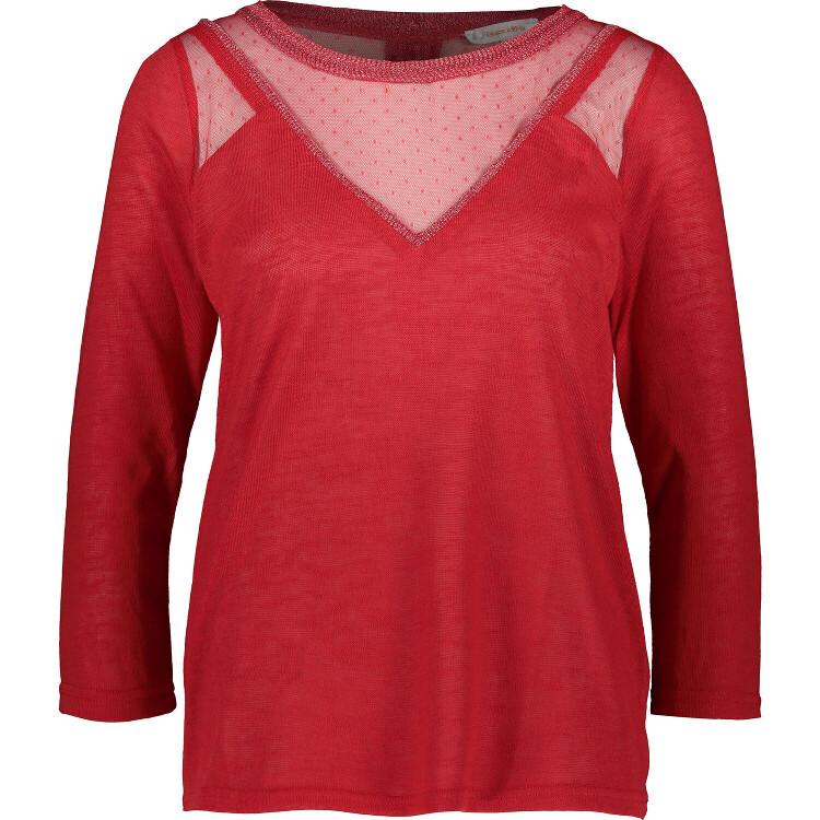 mesh knit jumper